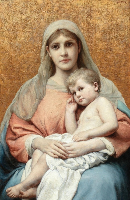 Gabriel von Max - Madonna and Child