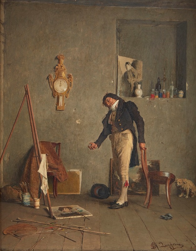 Giovanni Battista Quadrone - The Artist in His Studio