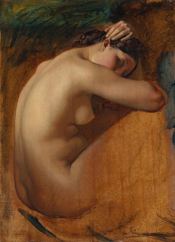 Henri Lehmann - Study of a Female Nude