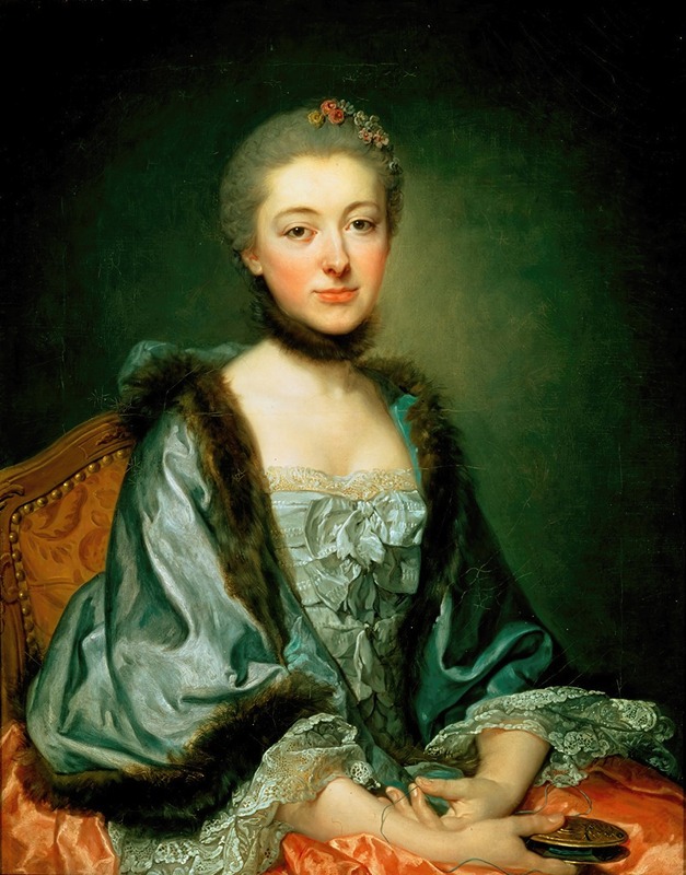 Jean-Baptiste Greuze - Portrait of Marie Angélique Vérany de Varennes, Mme Georges Gougenot de Croissy