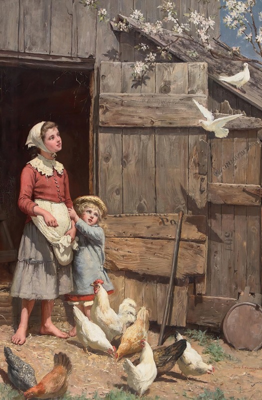 Jennie Augusta Brownscombe - The White Dove