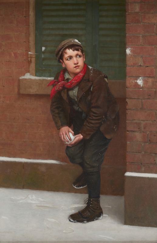 John George Brown - Anticipating the Perfect Moment