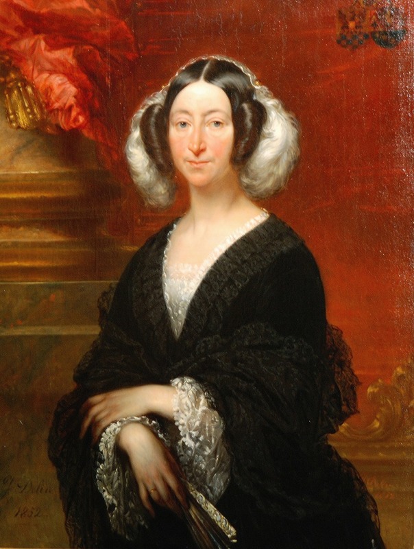 Jozef Delin - Portret van Albertina du Bois