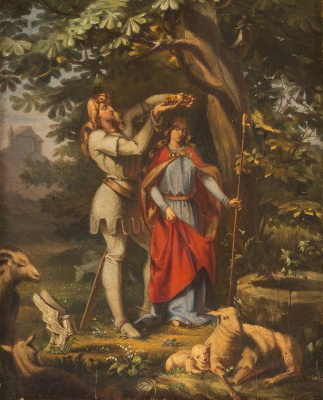 Julius Erdmann August Naue - Crowning of a knight-couple