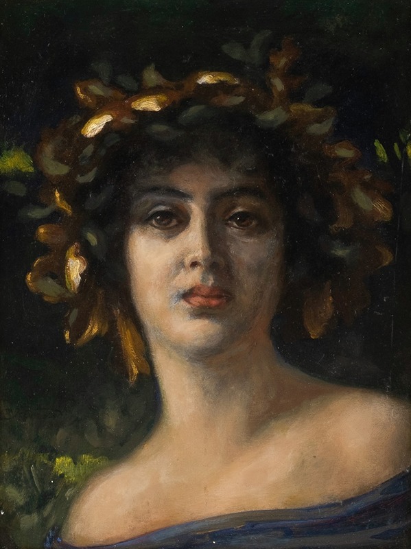 Konstantin Korzendörfer - Lady with wreath of oak leaves