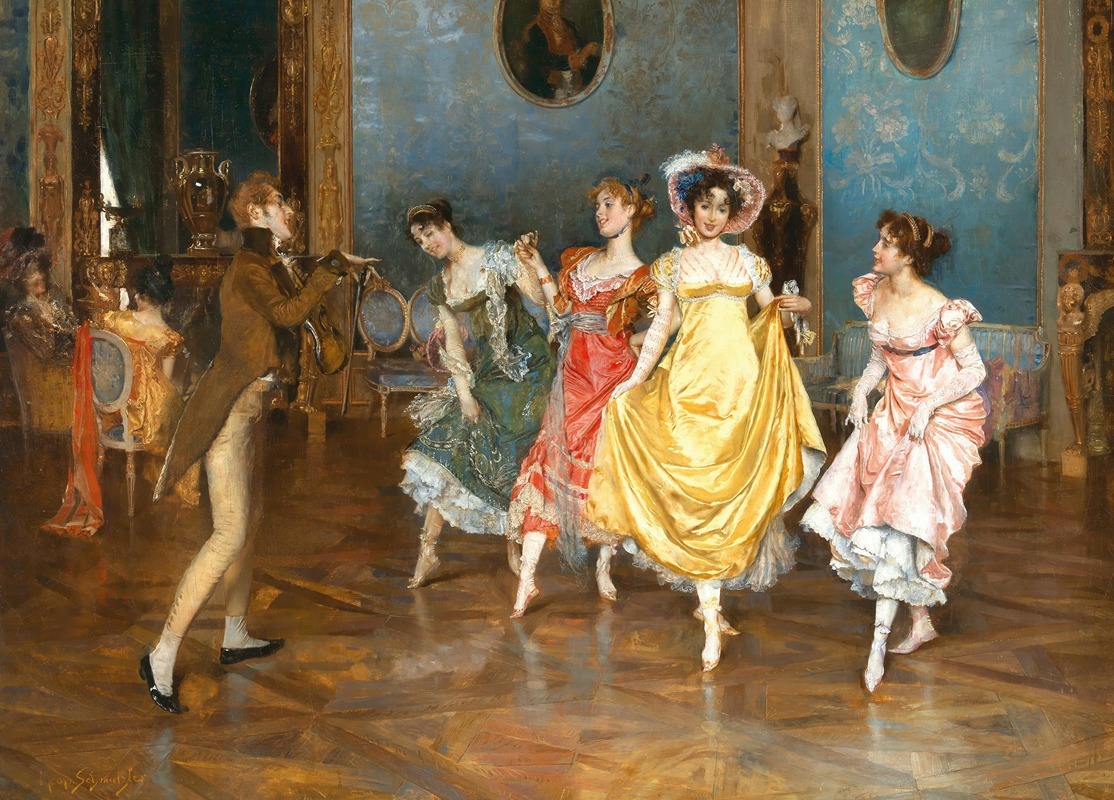 Leopold Schmutzler - A Dance Rehearsal