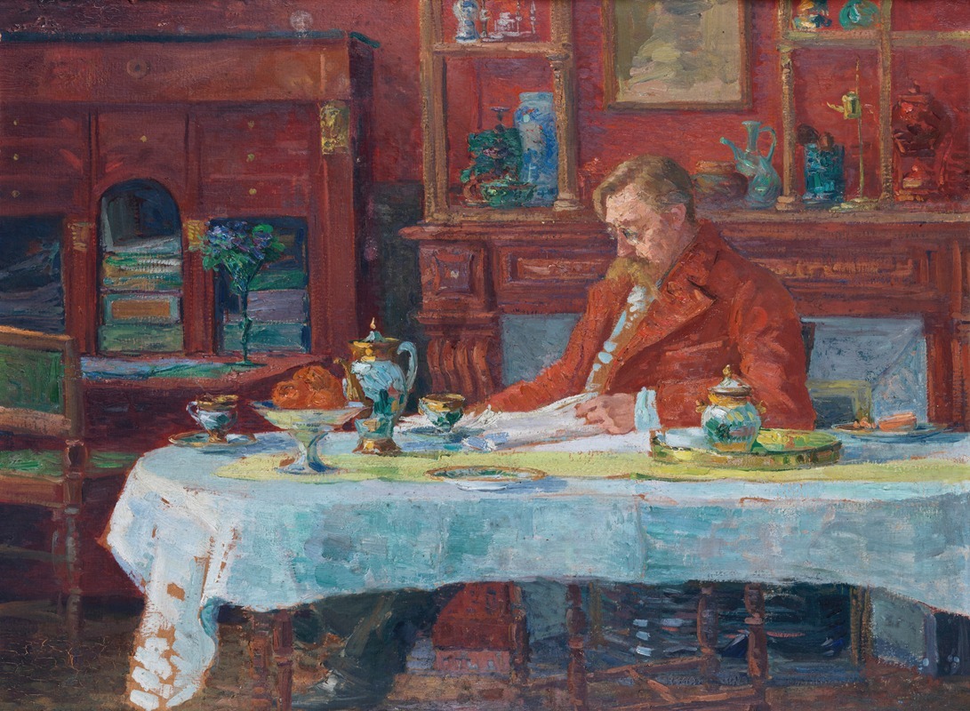 Marthe Massin   - Verhaeren aan tafel