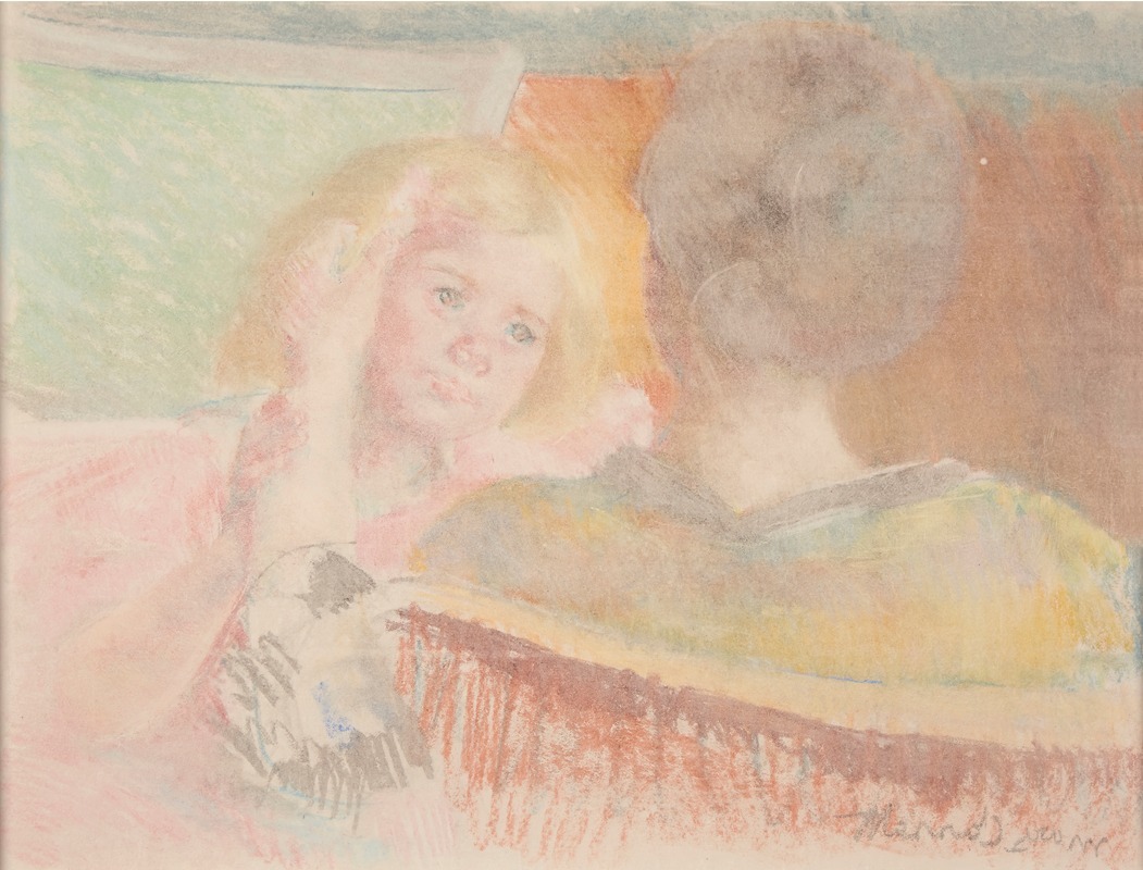 Mary Cassatt - Mother Combing Sara’s Hair (No. 2)