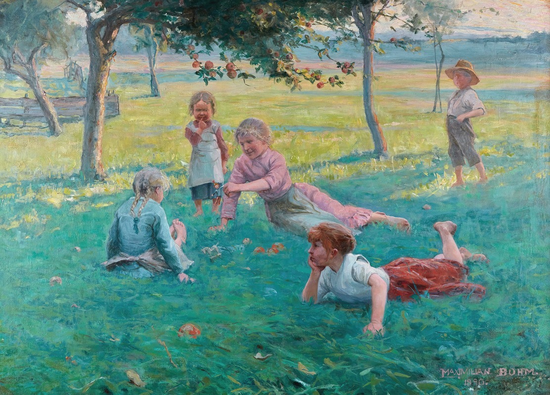 Max Bohm - Children Laying in the Grass