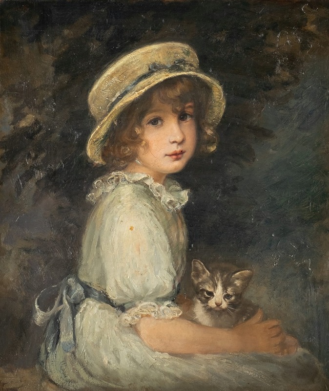 Meta Plückebaum - Girl with cat