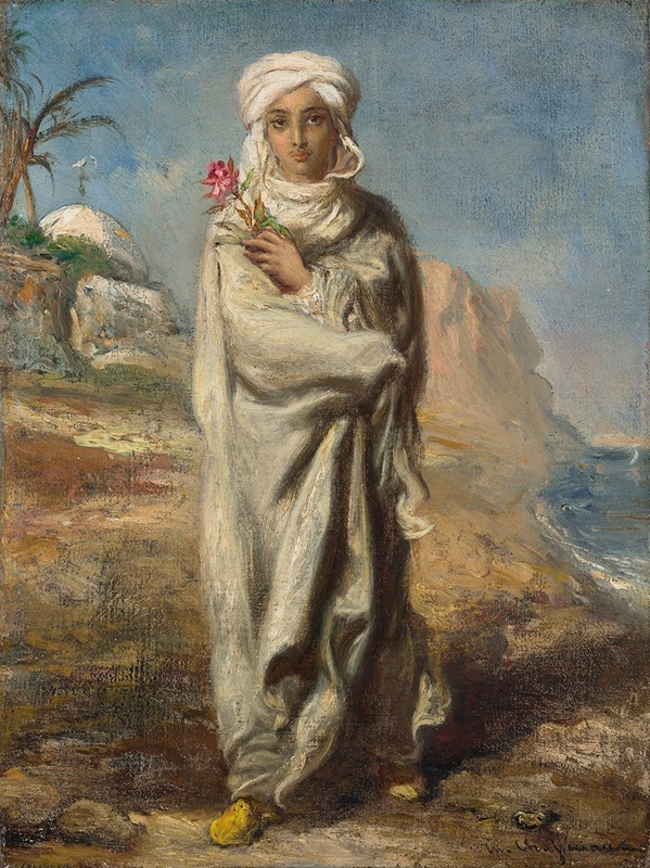 Théodore Chassériau - Jeune homme arabe debout