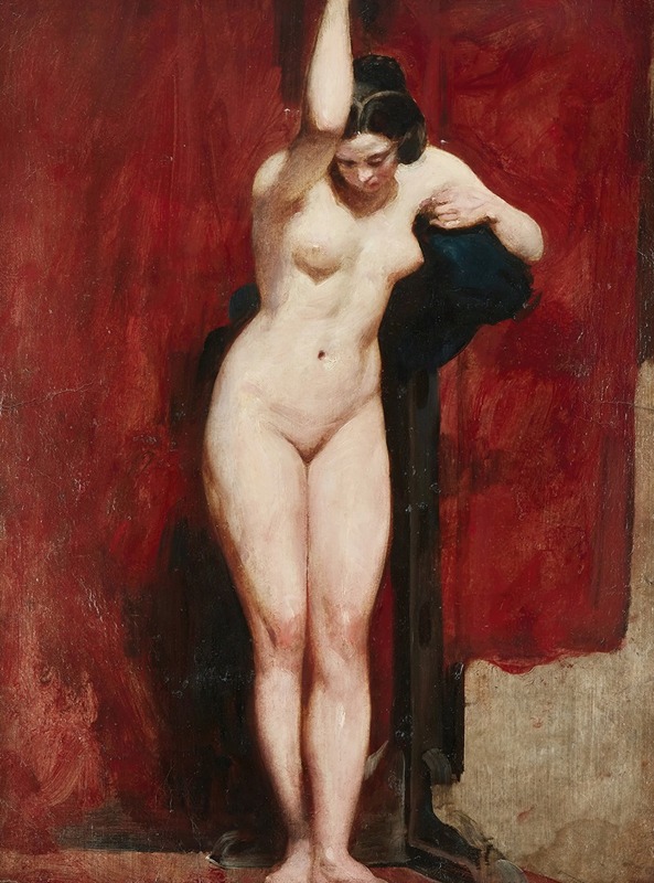 William Etty - Standing Academic Nude