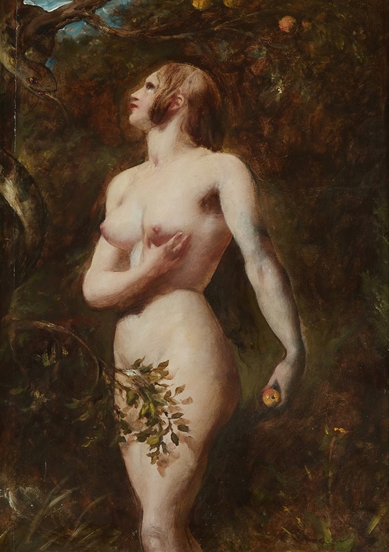 William Etty - The Temptation of Eve (In the Garden)