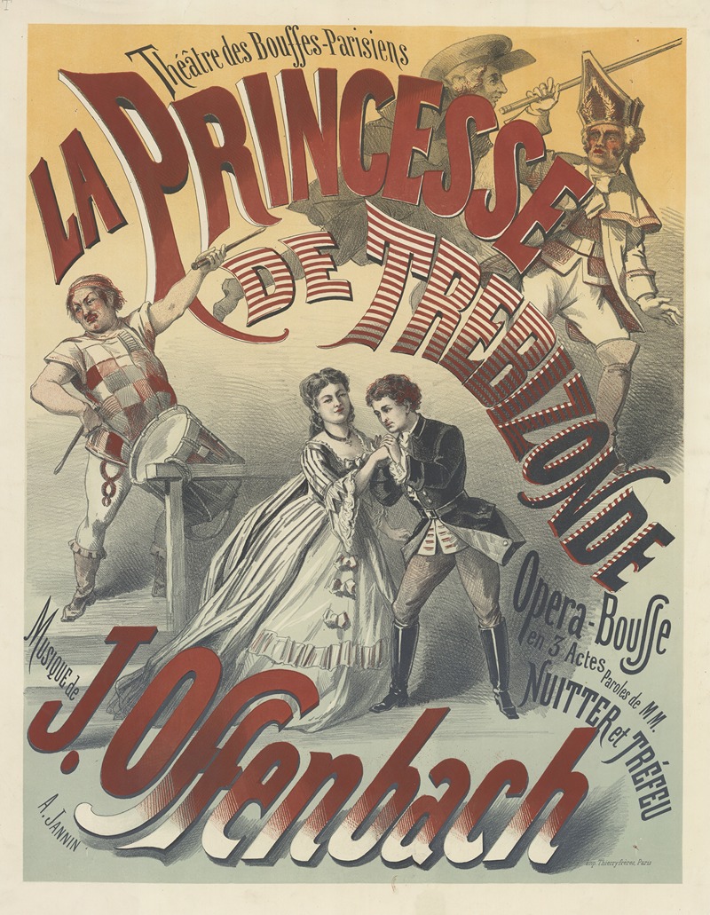 A. Jannin - Théâtre des Bouffes-Parisiens. La princesse de Trébizonde, opéra-bouffe en 3 actes