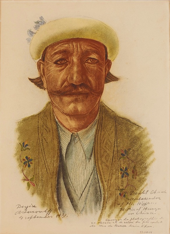 Alexandre Jacovleff - L’Ambassadeur du Mir de Hounza, aupres du Gouvernement de Kachgar