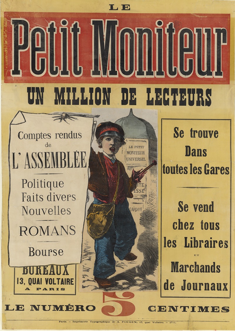 A. Pougin - Le Petit Moniteur, un million de lecteurs