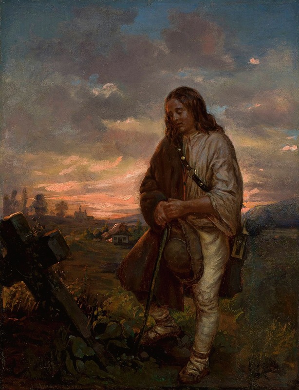 Antoni Kozakiewicz - Highlander at a grave