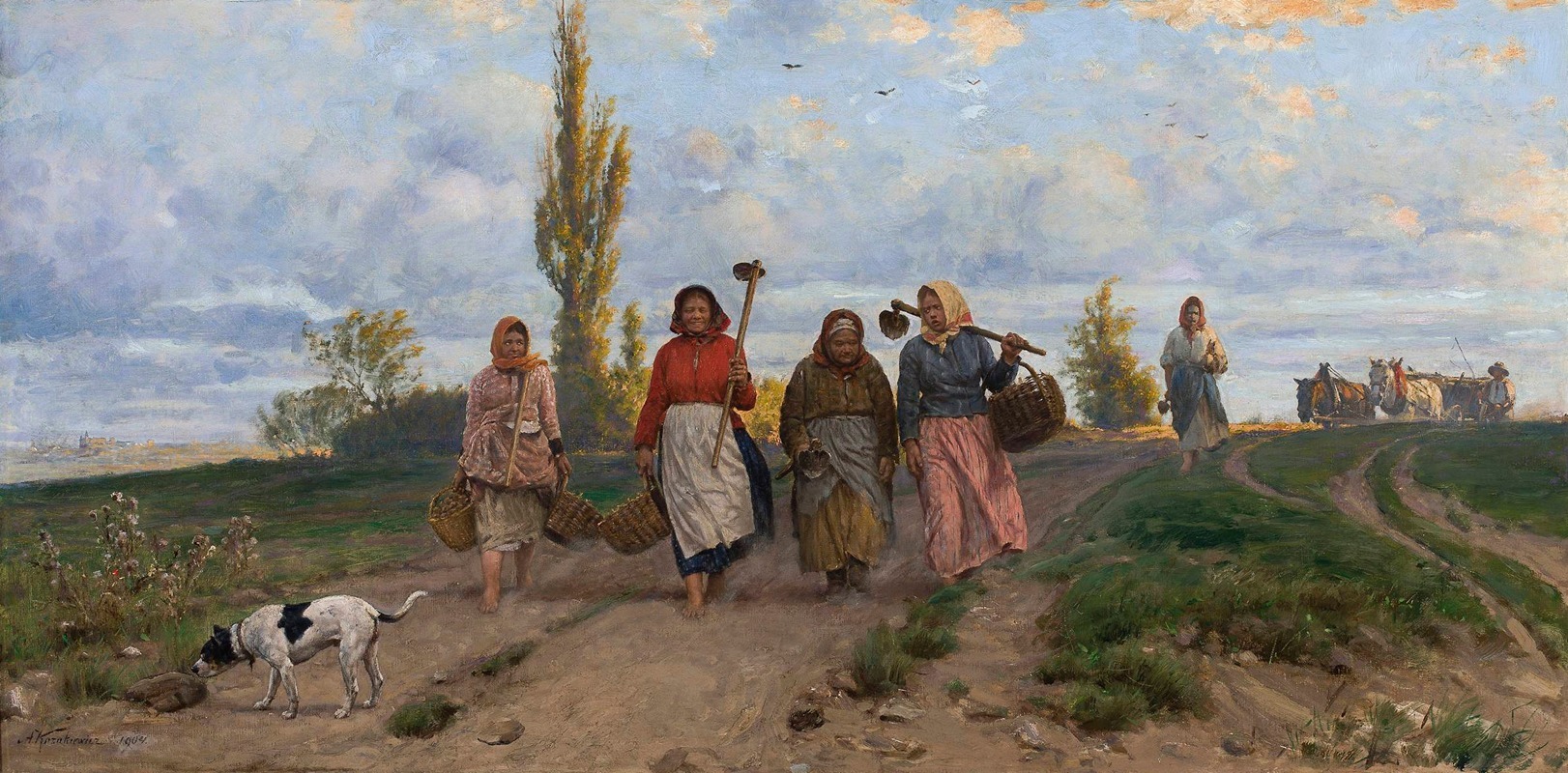 Antoni Kozakiewicz - Women returning from the fields