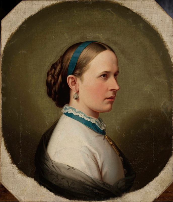 Artur Grottger - Portrait of a young woman