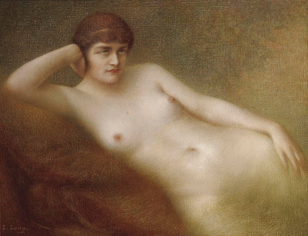 Eugène Loup - A maiden in contemplation