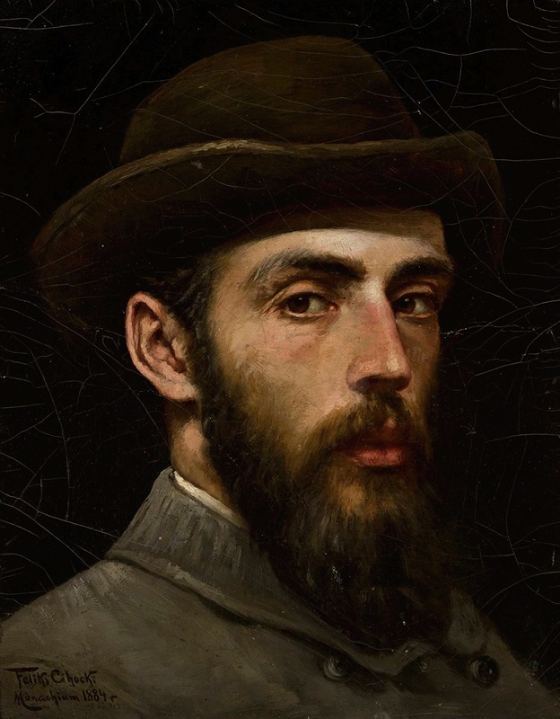 Feliks Cichocki - Self-portrait in a hat