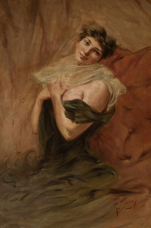 Franciszek Żmurko - Portrait of a young woman