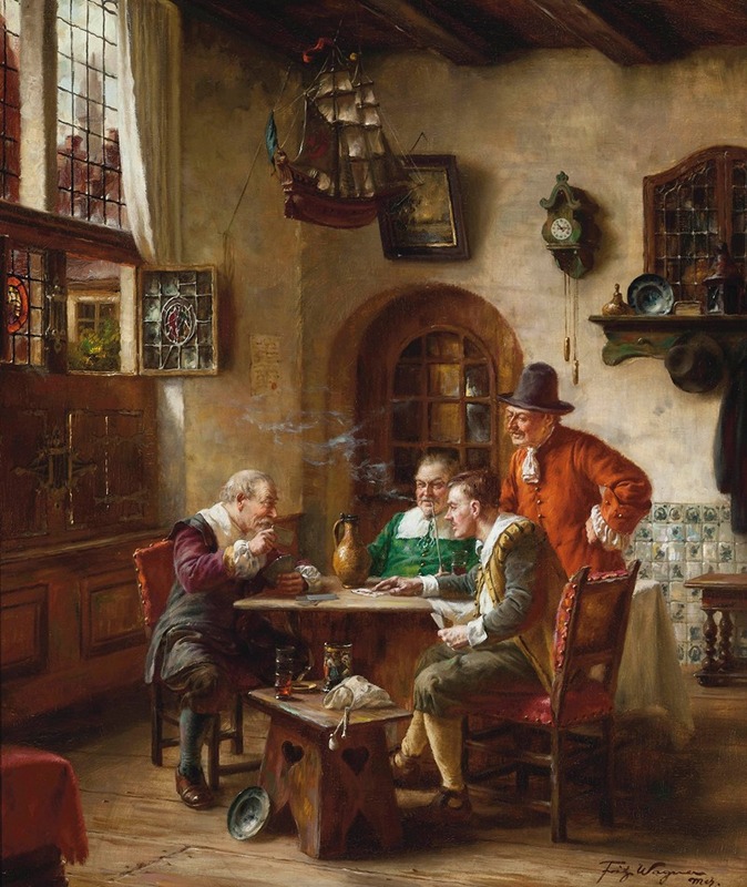 Fritz Wagner - The card players