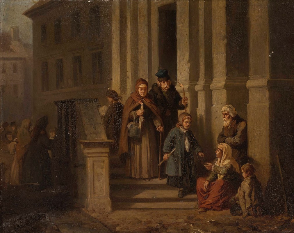 Henryk Pillati - In front of the church