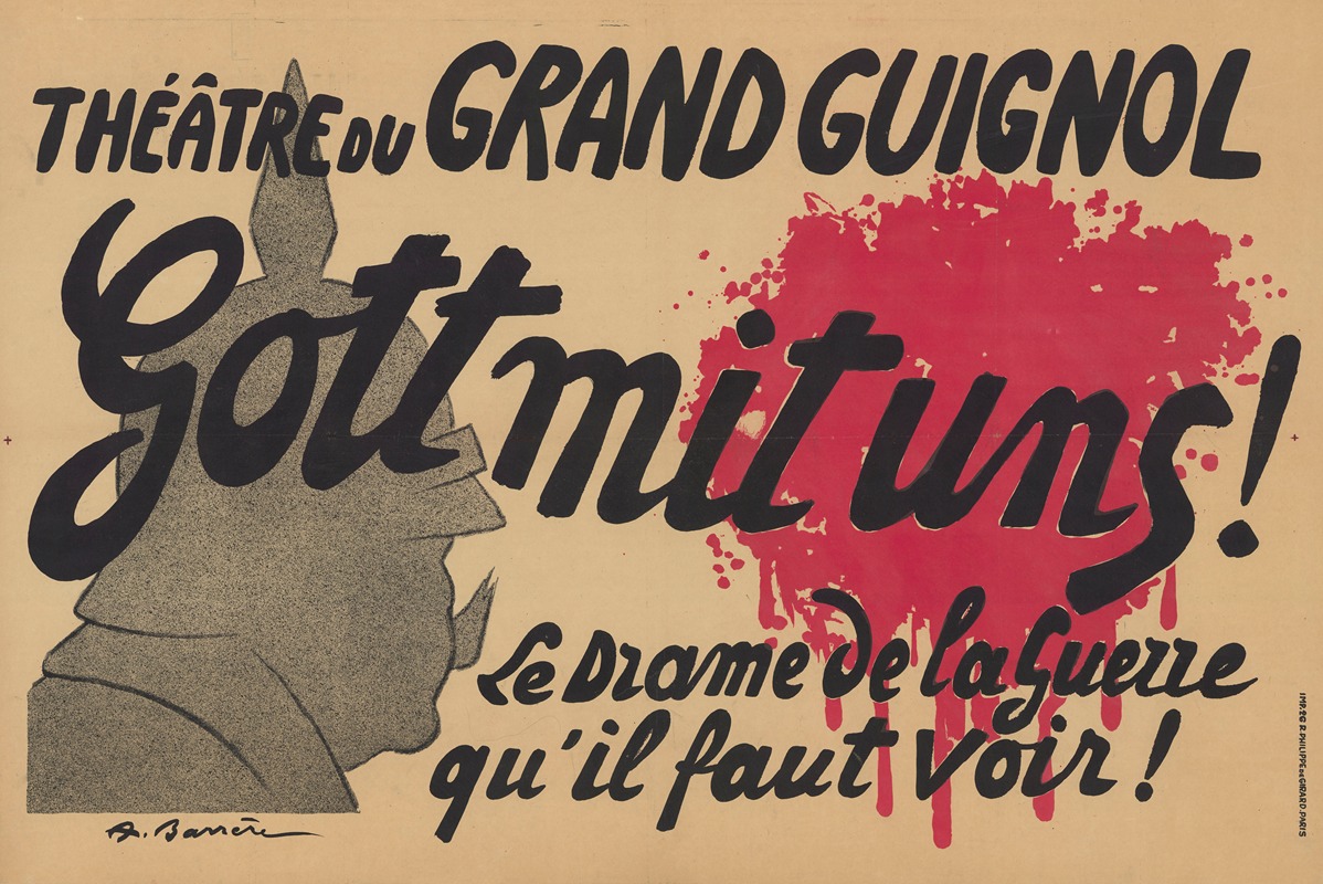 Adrien Barrère - Théatre du Grand Guignol. Gott mit uns ! le drame de la guerre qu’il faut voir