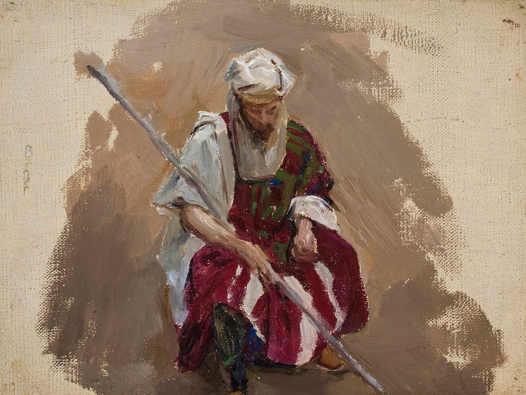 Jan Ciągliński - Maryino – Portrait in African costume