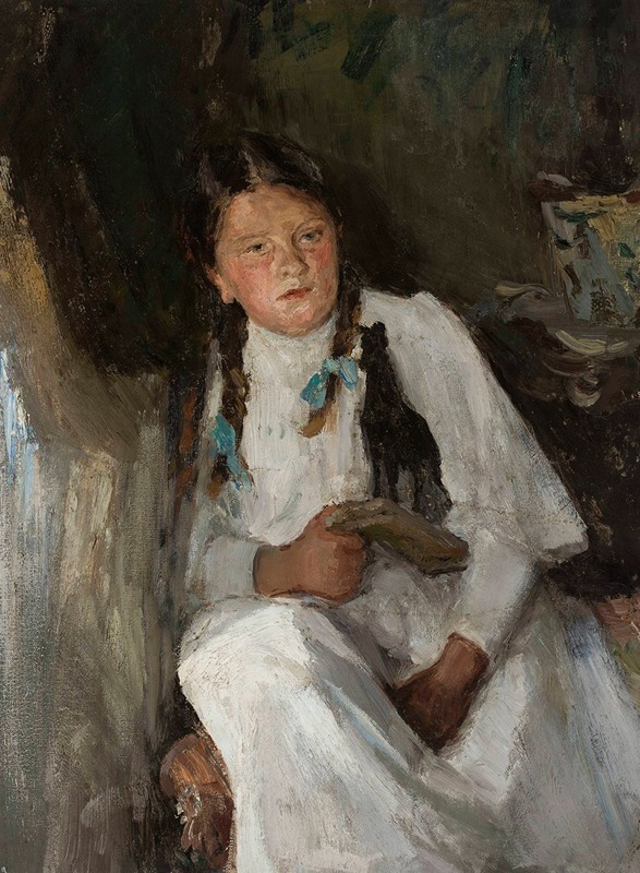 Jan Ciągliński - Portrait of a girl