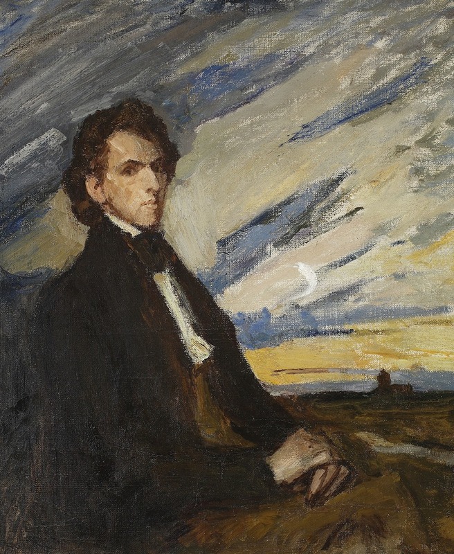 Jan Ciągliński - Portrait of Fryderyk Chopin