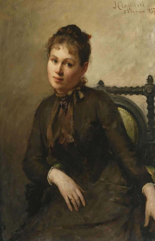 Jan Ciągliński - Portrait of Helena Piltz née Rymowicz