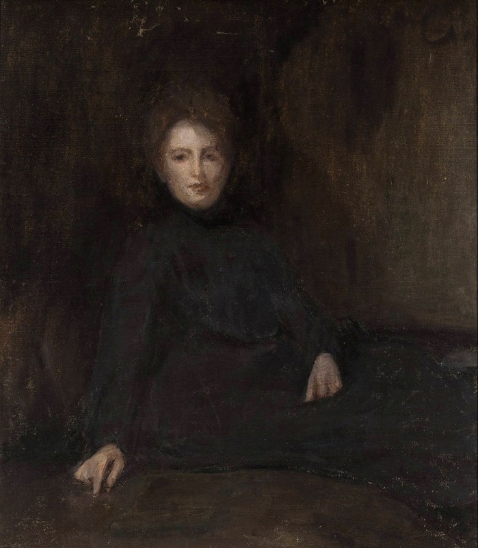 Jan Ciągliński - Portrait of Wanda Szwengruben née Ciąglińska, artist’s sister
