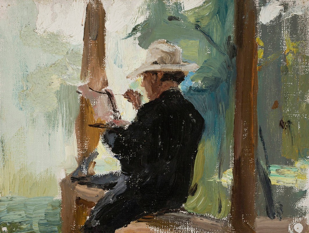 Jan Ciągliński - Singer Yershov while painting
