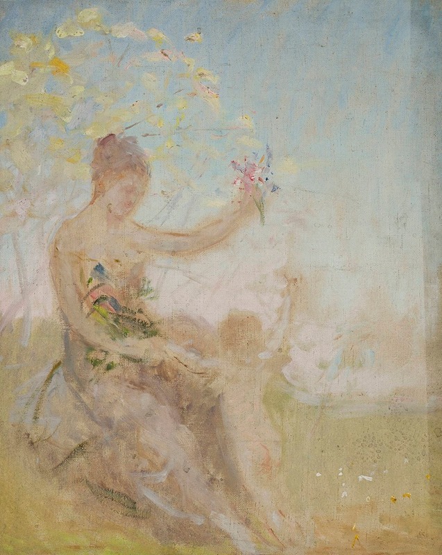 Jan Ciągliński - Sketch for the panel “Springtime” for the Bakhchi-Dere villa in Yalta