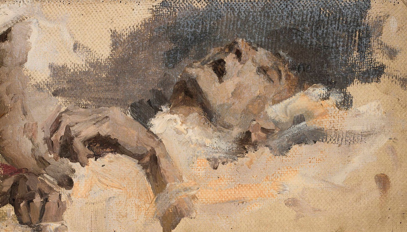 Jan Ciągliński - Study of a deceased man