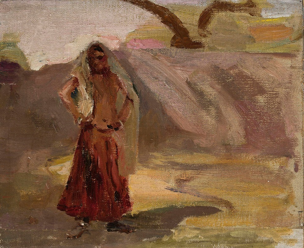 Jan Ciągliński - Udaipur – Hindu girl. From the journey to India