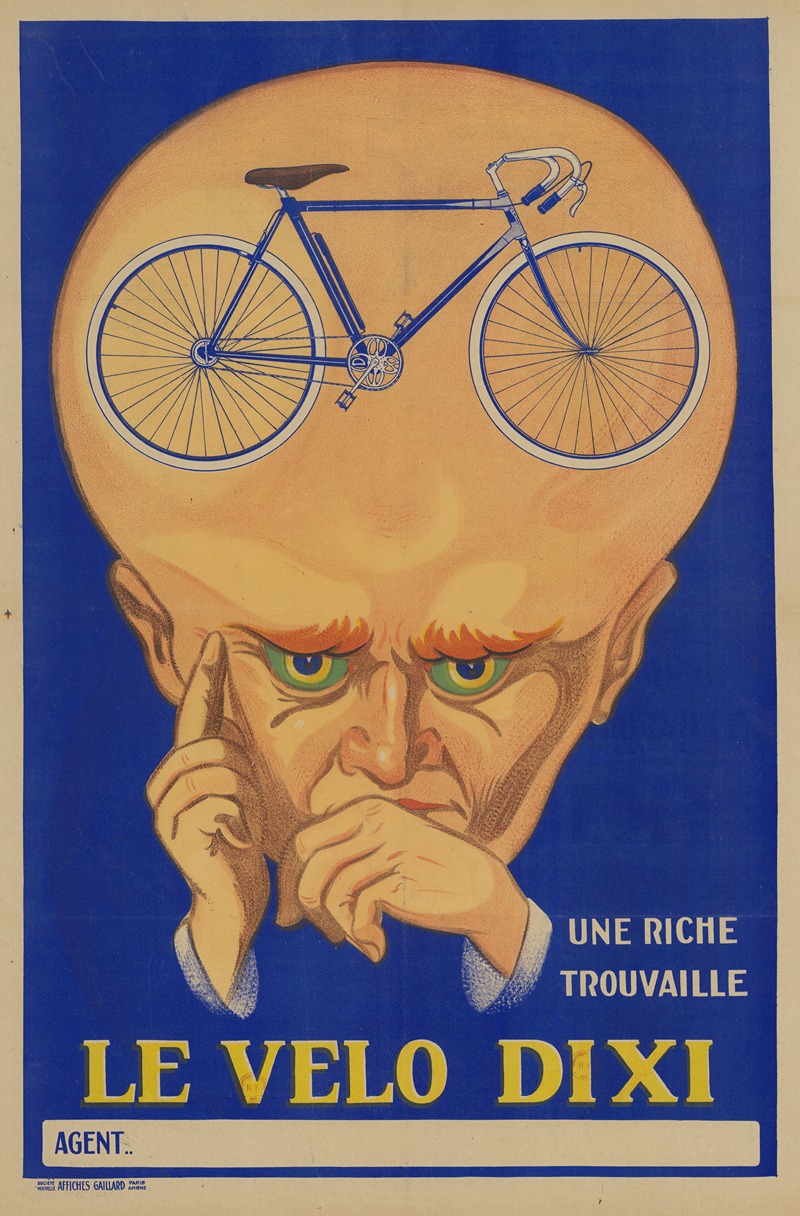 Affiches Gaillard - Une riche trouvaille. Le vélo Dixi