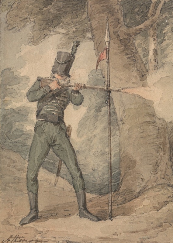 John Augustus Atkinson - A Rifleman at Musketry Practice