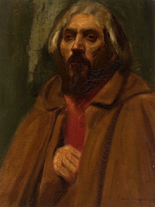 Jozef Chelmonski - Portrait of a peasant