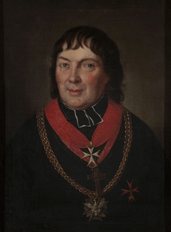 Józef Pitschmann - Portrait of Alojzy Osiński (1770–1842), mitred prelate of Olyka