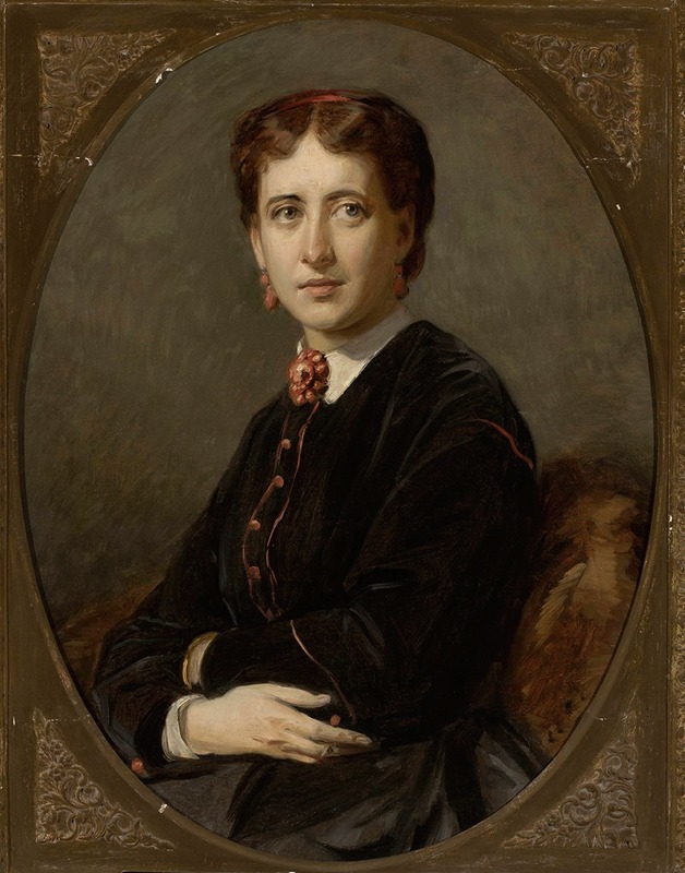 Józef Simmler - Portrait of Emilia Mielżyńska née Bnińska