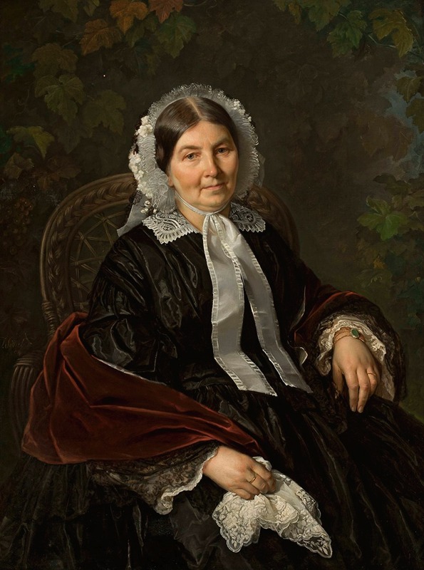 Józef Simmler - Portrait of Matylda Werner