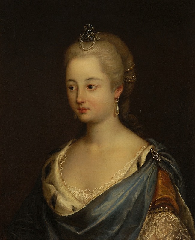 Józef Simmler - Portrait of Mrs. Kruszewska née Komorowska