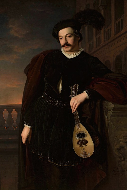 Józef Simmler - Portrait of Wilhelm Troszel