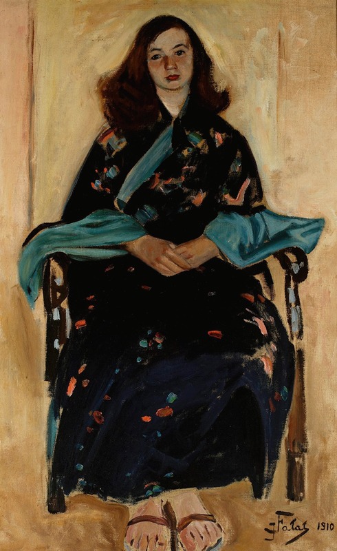 Julian Falat - Woman in kimono