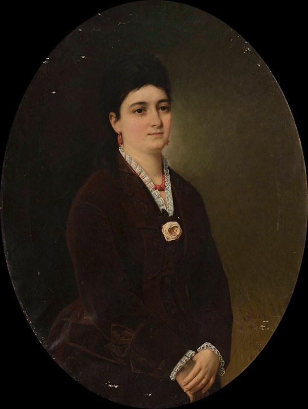 Karol Miller - Portrait of Maria Sędziak née Żyżniewska