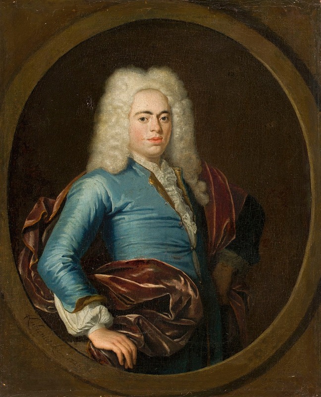 Krzysztof Lubieniecki - Portrait of a young man in a wig