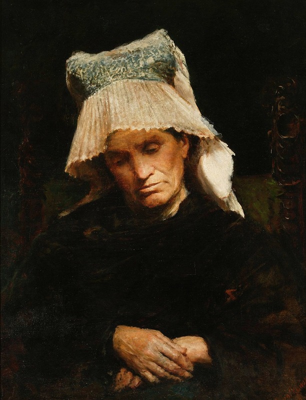 Leon Wyczółkowski - Old woman in a cap